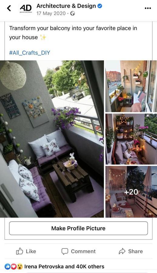 Skopje Living Apartment Bagian luar foto